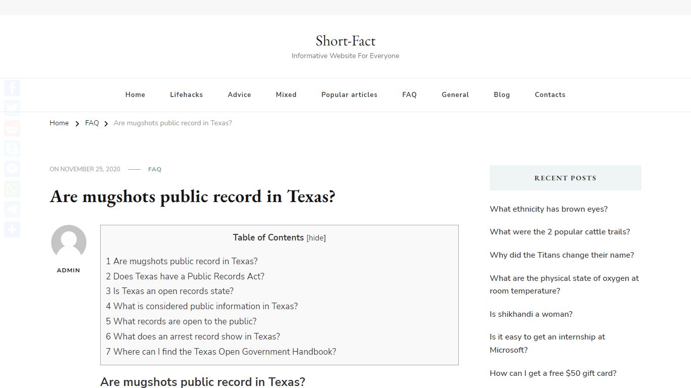 Are mugshots public record in Texas? – Short-Fact